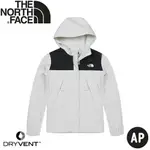 【THE NORTH FACE 女 DV防水外套 AP《米白》】5K2X/防風外套/衝鋒衣/連帽外套/風雨衣