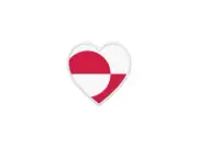 Patch Badge Patch Printed Thermoadhesive Flag Heart Kn Greenland