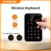 Wireless Touch Keyboard 2Pcs RFID Card Arm Or Disarm Password Keypad For Alarm