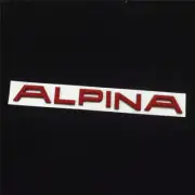 1x Glossy Red ALPINA Metal Decal Sticker Badge Emblem AWD Turbo Sports GT Luxury (for: MG)