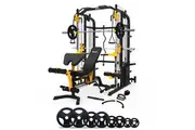 Impact Fitness MF10 Multi-Trainer with Adjustable Bench + Olympic Weights + Barbell