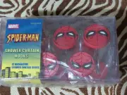 Real Spider-Man Shower Curtain Hooks Set Of 12 New Marvel 2004 Made Of Resin
