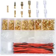 2.8/4.8/6.3mm Female Male Spade Crimp Connectors Electrical Lugs Terminal Ins...