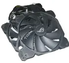 Qty 3 4-pin 9 Blade Brand New Fans Pulled From An ASUS Hyperion Build - Black
