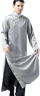 [NFYM] Men's Kung Fu Tang Suit Chinese Shaolin Robes Martial Arts Uniform Meditation Cross Talk Cosplay Performance Gown