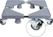 Washing Machine Base with Wheels，Movable Base，Fridge Stand Mobile Base Size Adjustable Multi-Functional Heavy Duty Base, for Washing Machine,Dryer and Refrigerator 8 Legs 4 Double Wheels