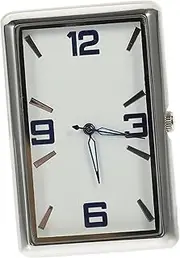 iplusmile Car Self-Adhesive Clock Car Quartz Clock Car Dashboard Clocks Auto Travel Clock Portable Dashboard Mini Clock Times Stick on Car Clock Car Decoration Thermometer Stainless Steel