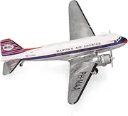 Herpa Martin's Air Charter Douglas DC-3 Model Plane - PH-MAA Miniature in Scale 1:200, Collectible, Model Without Base, Metal