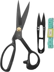 TEHAUX Steel Tailoring Scissors for Fabric Cutting Embroidery and Tailoring Projects Random Color