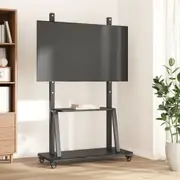 vidaXL TV Stand on Wheels 32-90 Inch Screen Max VESA 800x600 mm 100kg