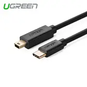 NNEDSZ USB Type C Male to USB 2.0 Mini 5Pin Male Cable - Black 1M (30185)