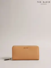 Ted Baker Nude Large Darciea Branded Webbing Zip Around Purse (AW7041) | $208