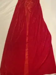 Child Red Riding Hood￼ Hooded Velvet Cape Robe Cloak Size 7-15 Years X7