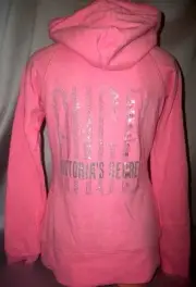 Victorias Secret Supermodel ANGEL RHINESTONE Bling ZIP Hoodie NWT XS