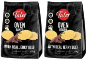 2 TALER Oven Baked Chips with Beef Jerky European Snacks Crisps 120g 4.2oz