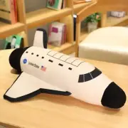 Simulation Space Shuttle Spaceship Padded Pillow Christmas Plush Doll Toy Gifts