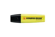 Stabilo Boss Highlighter, Chisel Point, Yellow, Each