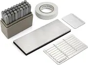 ImpressSeed Crypto Wallet Cold Storage Seed Backup Passphrase Stamping Kit - w/Silver Metal Stamp Plate