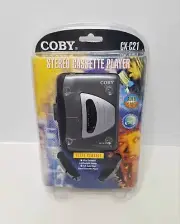 Coby Stereo Cassette Player CX-C21 Ultra Compact With Headphones Auto Stop