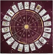 Tarot Cloth,Altar Tarot Card Cloth Tablecloth | Flannel Card Pad Metaphysical Square Board Game Mat for Divination, Astrology & Oracles