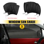 4* Car Sun Shade Side Window Curtain Visor Anti-Mosquito Mesh Cover UV Protector