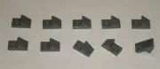 LEGO NEW 1x2 Dark Stone Grey Slope 45° Plate (10x) 6069164 Brick 15672