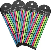 SECFOU Fluorescent Notebook Strips Highlighter Strips Practical Annotating Tabs for Books and Papers
