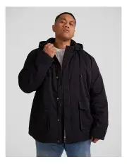 [Johnny Bigg] Santiago Hooded Parka in Black