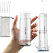 Portable Oral Irrigator, Electric Oral Irrigator, Water Flosser, 5 Modes, 300 ml Water Tank, IPX7 Waterproof Mouth Cleaner with 6 Tips