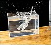 Acrylic Props Shooting Tray, Acrylic Photography Shooting Tank Display Case Prop 3mm 50x(10-30) x20cm Cosmetic Advertising(50x15x20cm(19.7x5.9x7.9in))