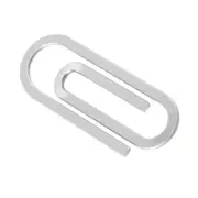 2PCS Paper Clip Metal Wallet Silver Money Clips Wallet Office Paper Clip for Men