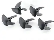 LUMIXE 5pcs 3-Blade Propeller Shaft Positive Paddle for RC Boats Toy Model DIY Parts Aperture 4/4.76mm Nylon Props Dia 36/47/52/55/57mm Boat Propeller (Color : 5pcs 4.76x52mm)