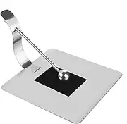 Linkidea 6.7 x 6.5 Inch Napkin Holder for Tables, Napkin Holders for Kitchen, Modern Stainless Steel Dinner Flat Paper Napkin Tray, Silver