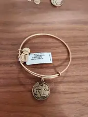 ALEX AND ANI SILVER AQUARIUS BANGLE BRACELET