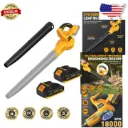 Effortless Lawn Care with DEVONIC Cordless Leaf Blower - 2 Batteries Included