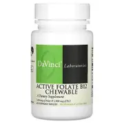 DaVinci Laboratories, Active Folate B12 Chewable, 60 Chewable Tablets