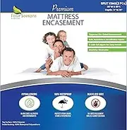 Split King Mattress Encasement 39" x 80" (2PCs) - 14 Inch
