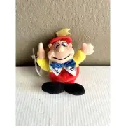 The Disney Store Alice in Wonderland Tweedle Dee Mini Bean Bag-Beanie NWT