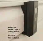 eufy Doorbell E340 Dutch Lap 4.5 in Siding Mounting Bracket Wedge UV Resistance