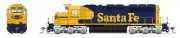 HO Broadway Limited #7630 EMD SD40, ATSF 5006, Blue/Yellow Warbonnet, Paragon4