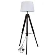 Oriel Lighting Trevi Complete Base & Shade Floor Lamp White