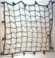 NWOT black bungee 16-double hook bungee car/truck tie-down cargo net, never used