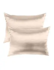 [Royal Comfort] Mulberry Silk Pillowcase Twin Pack with Gift Box in Champagne Pink