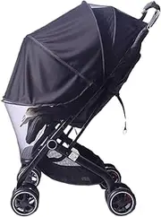 Stroller Cover for Sun | UPF50+ Gnat Net Protection Cover Attachment - Two-Way Zipper Breathable Child Safety Accessories for Camping Walking
