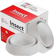Zulu Supply Bed Bug Interceptors, Traps, 12 Pack, Bedbug Monitor, Detector for Bed Legs or Furniture (White 12 Pack)