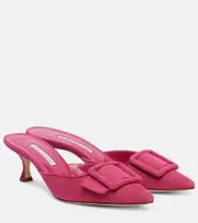 [Manolo Blahnik] Manolo Blahnik Maysale suede mules AU 9.5 pink