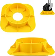 POVTIMS Trailer jack wheel Mount, heavy duty trailer tongue jack wheel Mount, prevents top wheel from sinking into sand, grass and mud, roller stopper for boats, RV campers, caravans, cargo trailers