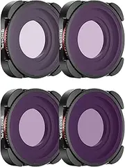Freewell Hybrid ND/PL Filters Compatible with GoPro Hero13 Black Bright Day 4Pack ND4/PL, ND8/PL, ND16/PL, ND32/PL Enhanced Glare Reduction & Light Control