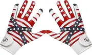 hisptgo Youth Baseball Batting Gloves, Softball Batting Gloves with Super Grip Finger Fit Palms for Boys Girls
