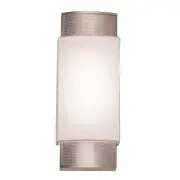AFX Lighting Charlotte LED Sconce, Satin Nickel/White - CHS061407LAJUDSN